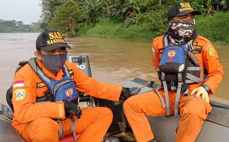 BASARNAS Jambi Hentikan Operasi SAR Sungai Batanghari Desa Pagar  Puding Tebo