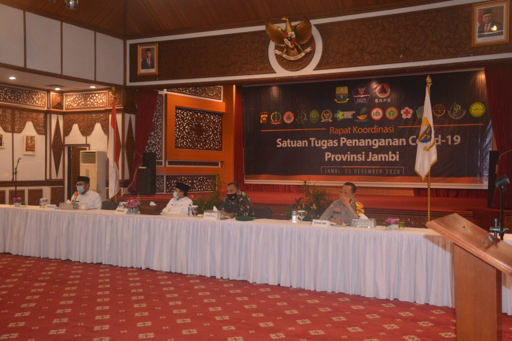 Satgas Penanganan Covid-19 Provinsi Jambi Larang Kerumunan Saat Libur Natal dan Tahun Baru