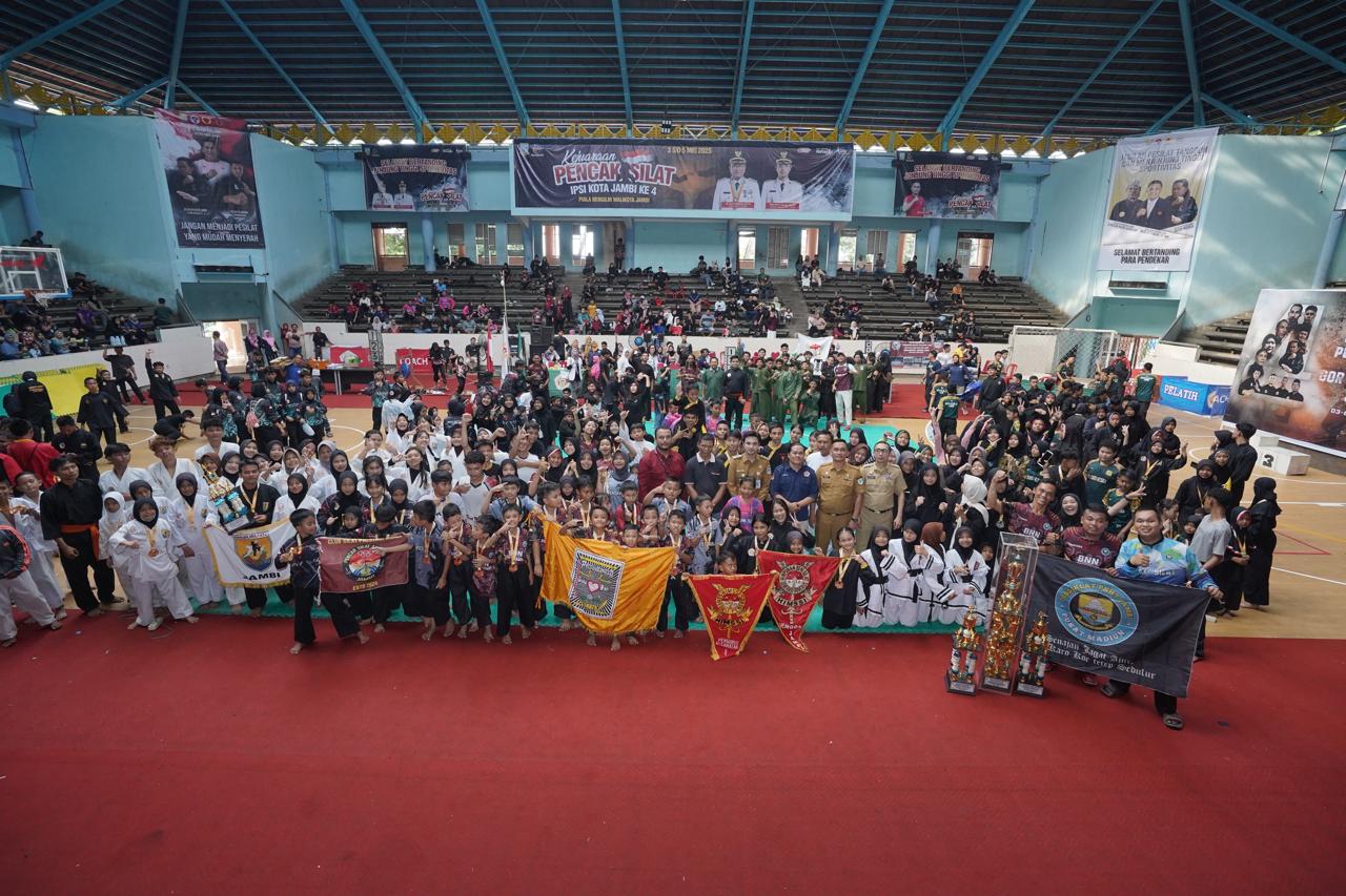 Kejuaraan Pencak Silat Wali Kota Jambi Cup 2025 Resmi Ditutup, Wawako Diza: “Ini Ajang Prestasi dan Pelestarian Budaya”